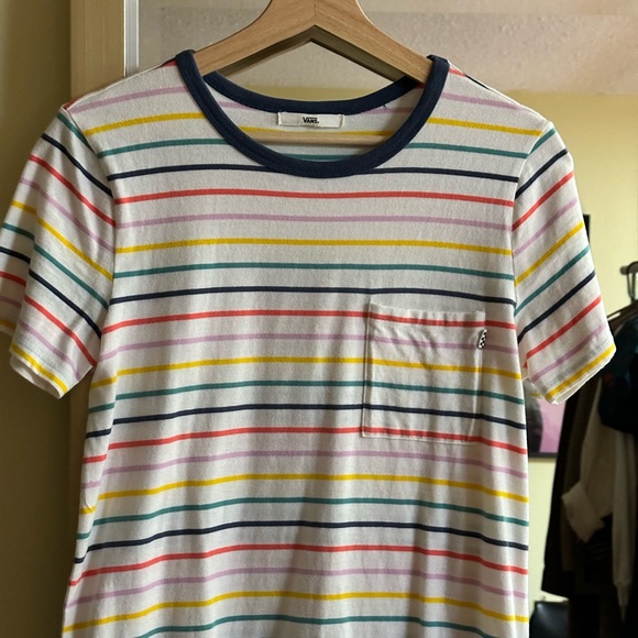 Vans Rainbow Stripe T-Shirt Dress - Picture 5 of 13